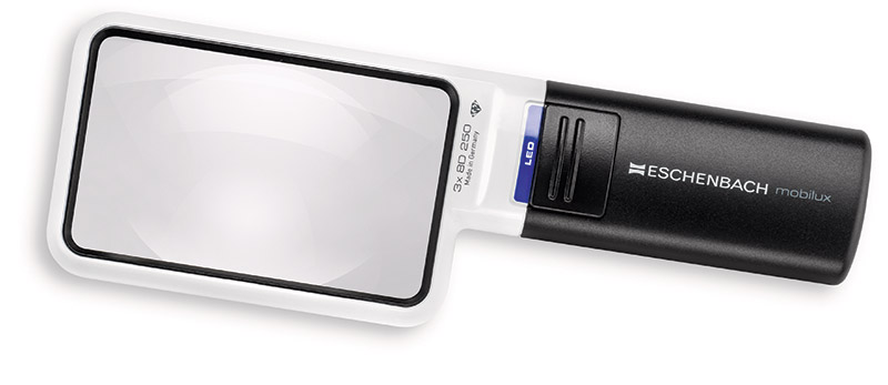 Eschenbach 1512-2 Hand Held Illuminated Magnifier Mobilux LED 3x